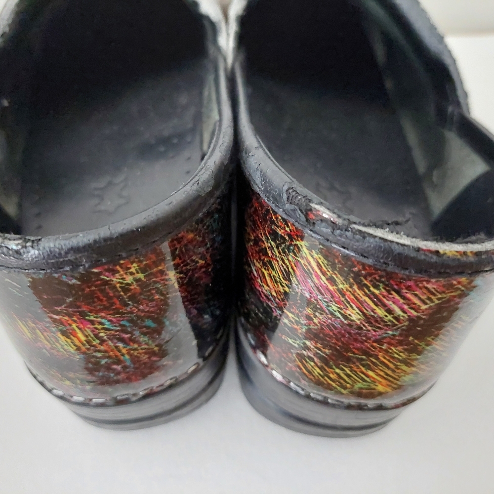 Dansko Multi-Color Brushstroke Clogs Size - image 6